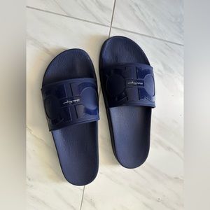 Salvatore Ferragamo Blue Flip Flop 10